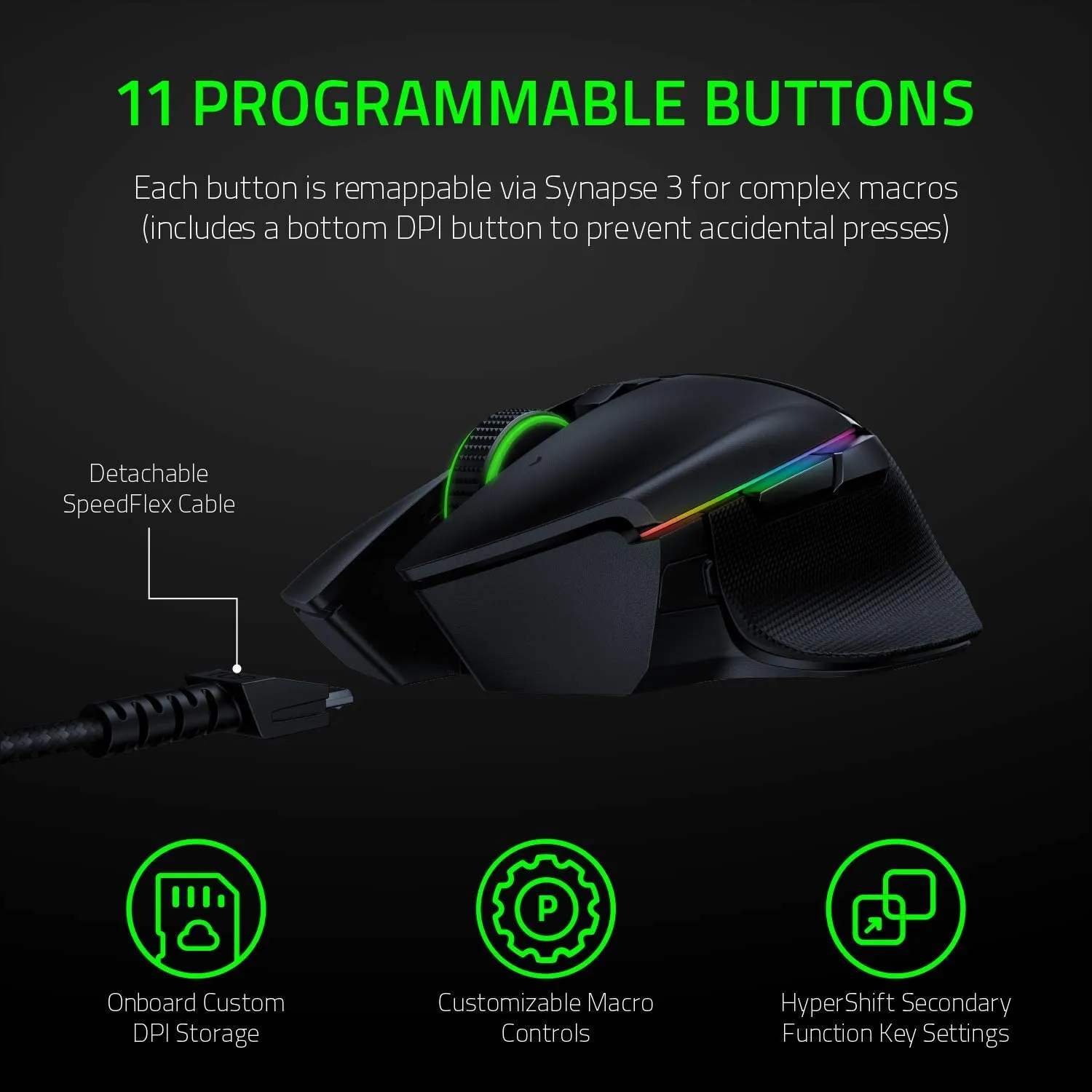 MOUSE GAMING RAZER BASILISK ULTIMATE