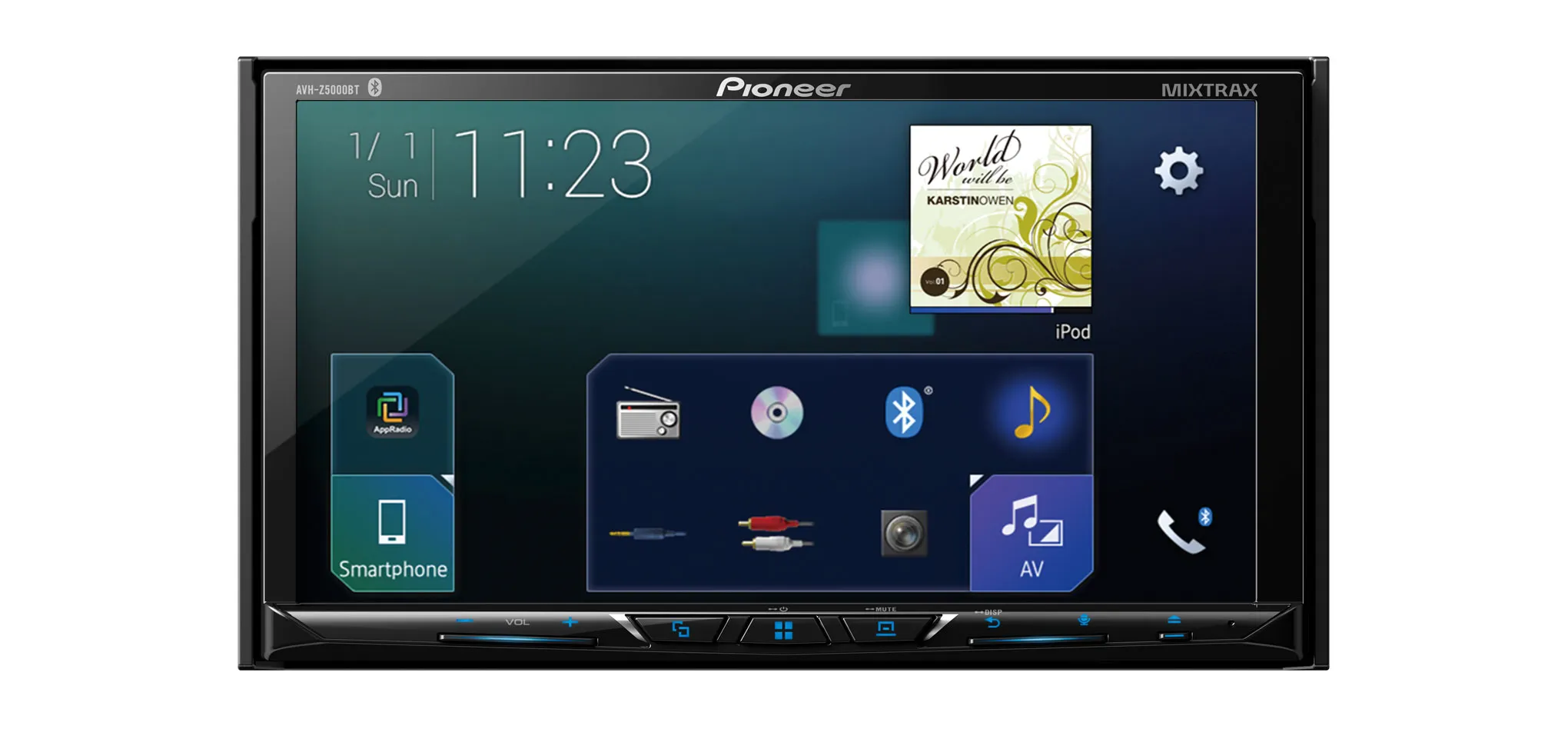 Multimedija automobiliui Pioneer AVH-Z5000BT, USB, BLUETOOTH, 2-DIN, Apple CarPlay, Android Auto, Waze