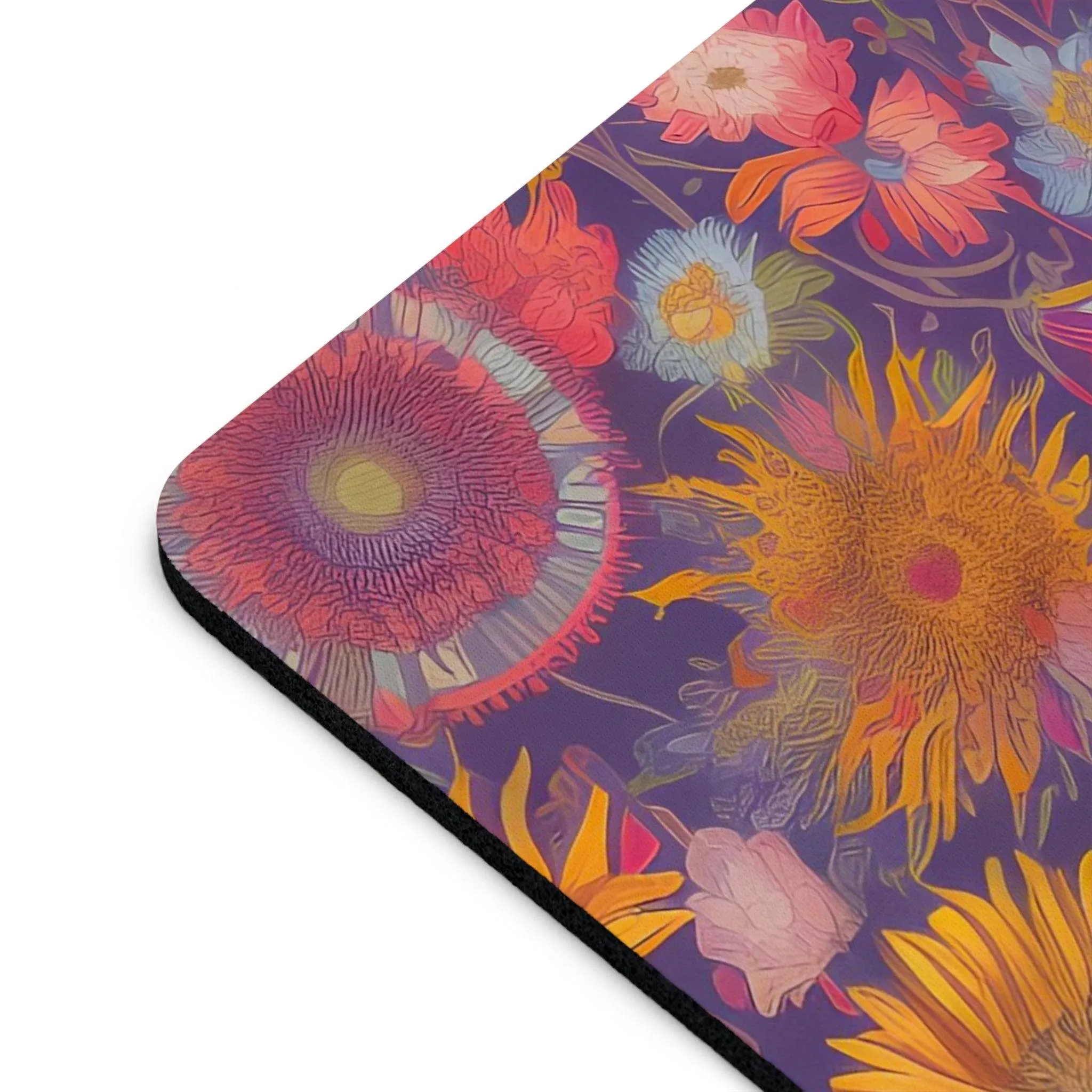 Muted Flowers, Computer Mouse Pad - for Home or Office