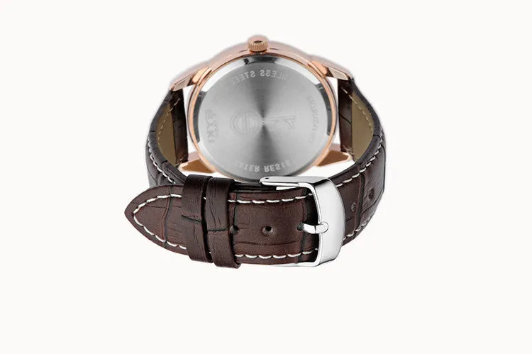 New arrival Original EYKI Man woman leather bracelet watch clear Roma dial