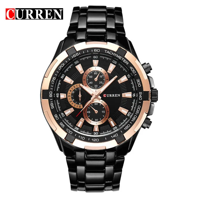 New fashion Curren brand design casual stainless steel military men clock army sport male gift wrist quartz business watch