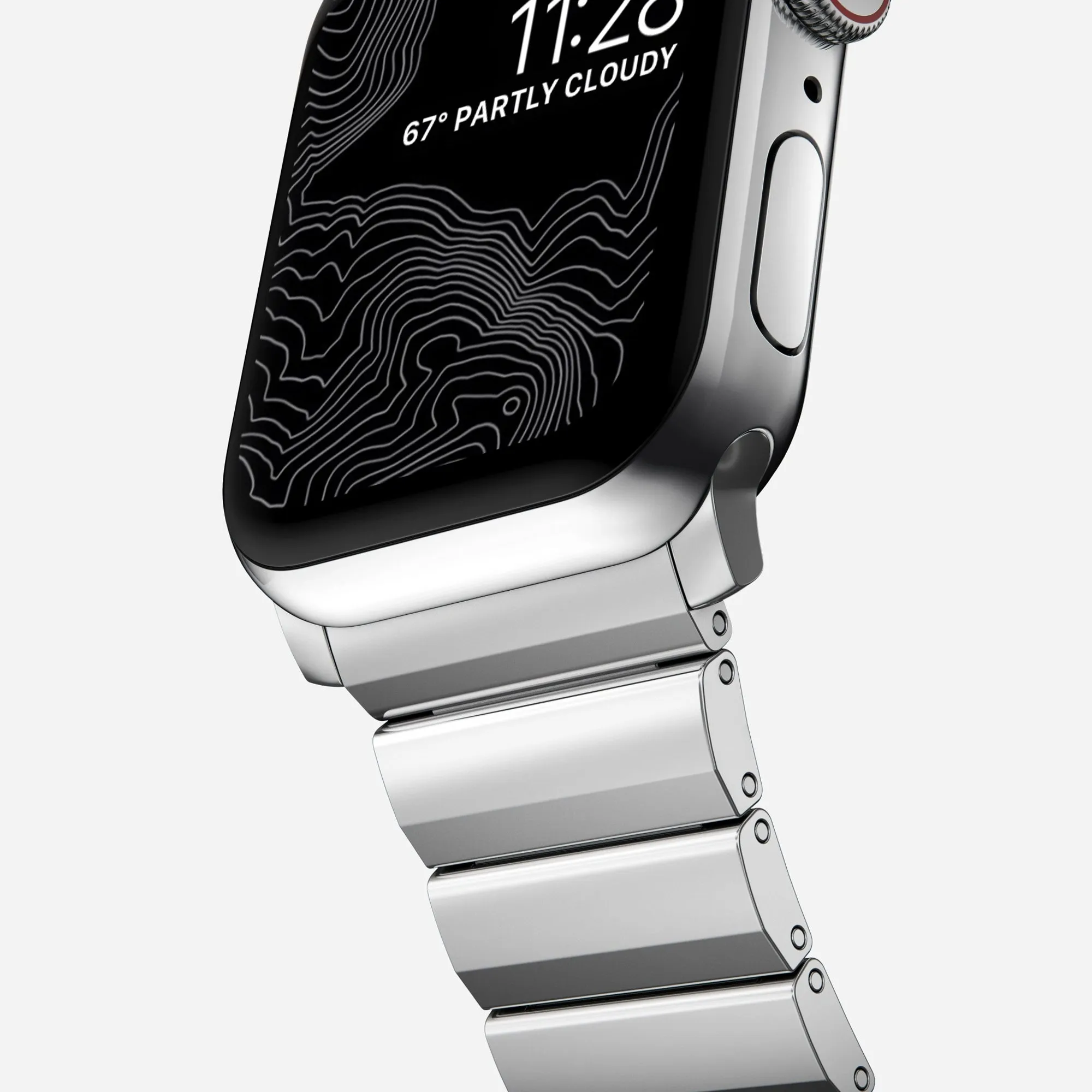 Nomad Stainless Steel Band (Version 2) for Apple Watch all Series use 49mm / 45mm / 44mm / 42mm )