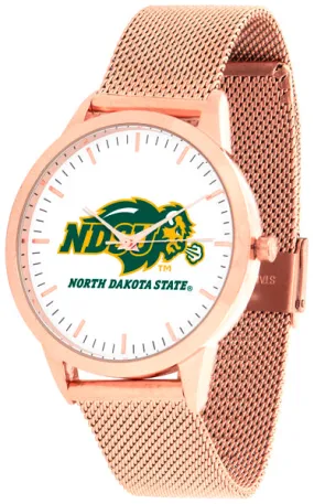 North Dakota State Statement Mesh Band Unisex Watch - Rose