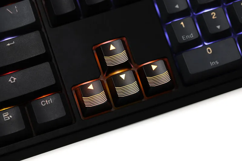 Novelty Shine Through Keycaps ABS Etched light Shine-Through cf crossfire gaming shortkey arrow key black red color wasd r4 r1