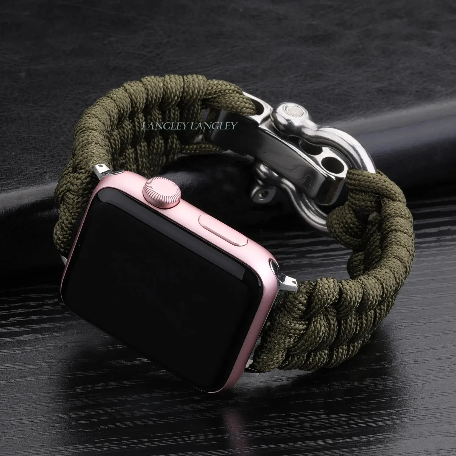 Nylon Rope Survival Paracord Watch Band for Apple Watch Series 6 5 7 SE
for 38mm 40mm 41mm 42mm 44mm 45mm