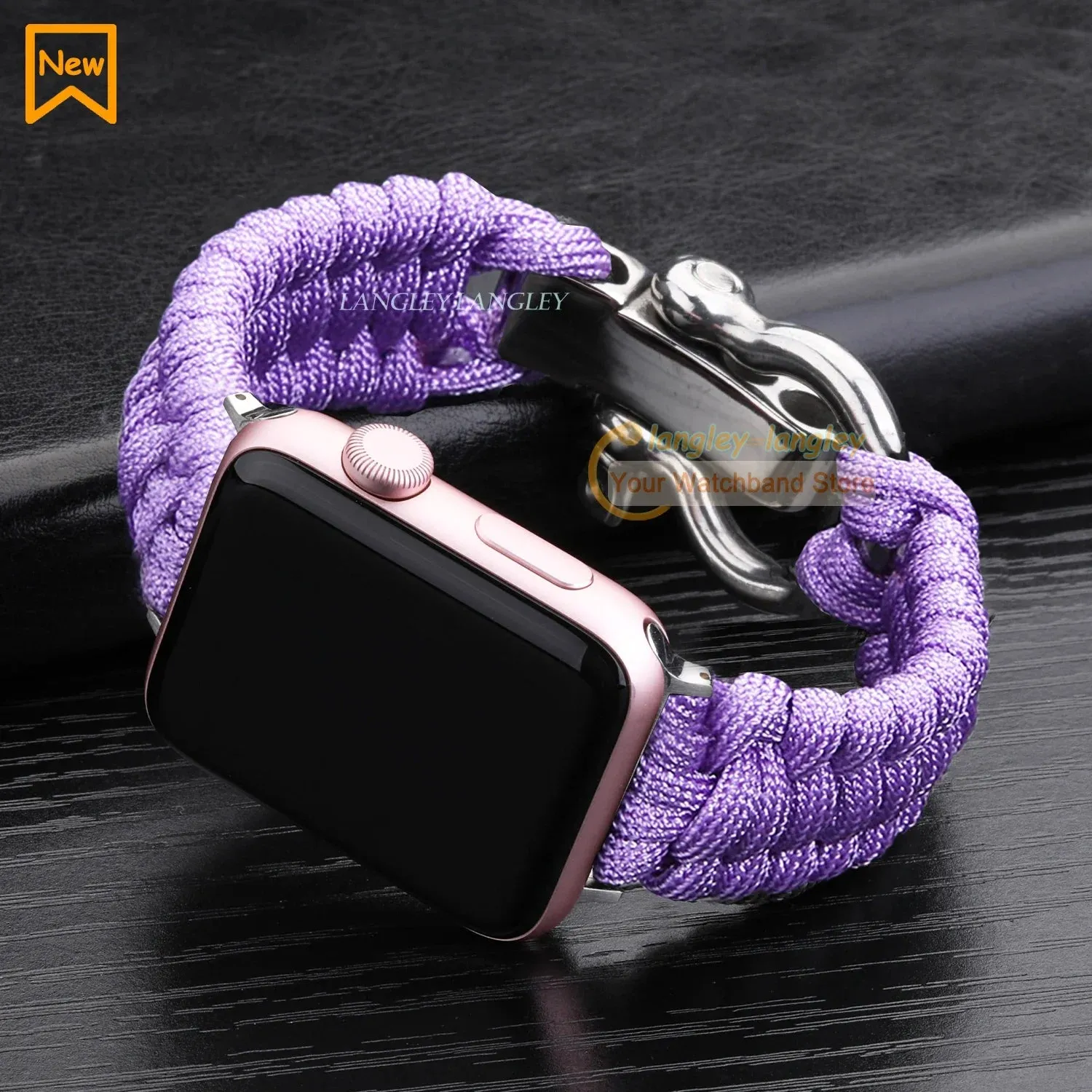 Nylon Rope Survival Paracord Watch Band for Apple Watch Series 6 5 7 SE
for 38mm 40mm 41mm 42mm 44mm 45mm