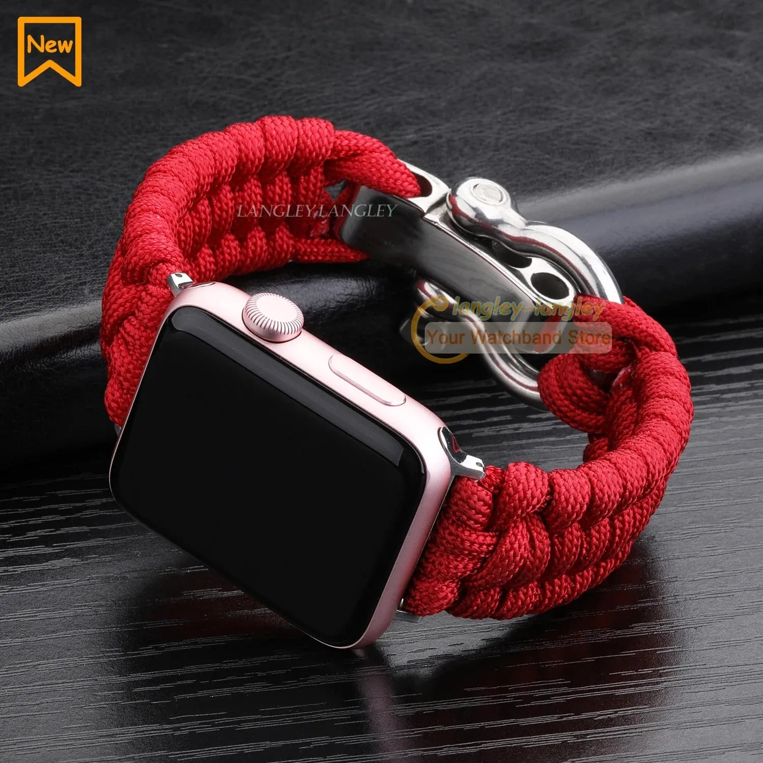 Nylon Rope Survival Paracord Watch Band for Apple Watch Series 6 5 7 SE
for 38mm 40mm 41mm 42mm 44mm 45mm