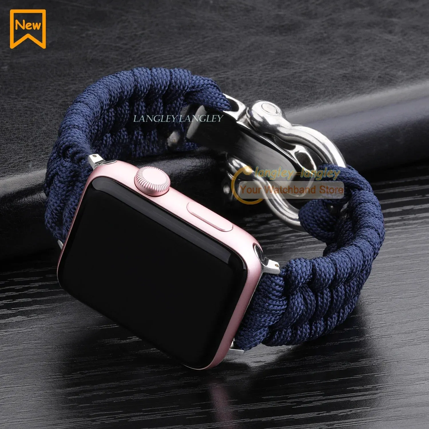 Nylon Rope Survival Paracord Watch Band for Apple Watch Series 6 5 7 SE
for 38mm 40mm 41mm 42mm 44mm 45mm