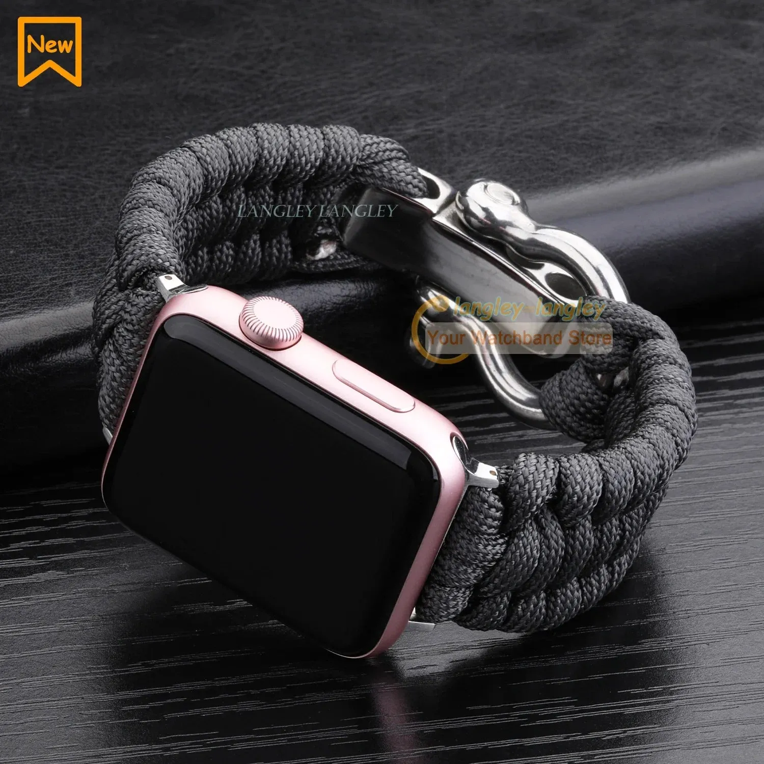 Nylon Rope Survival Paracord Watch Band for Apple Watch Series 6 5 7 SE
for 38mm 40mm 41mm 42mm 44mm 45mm