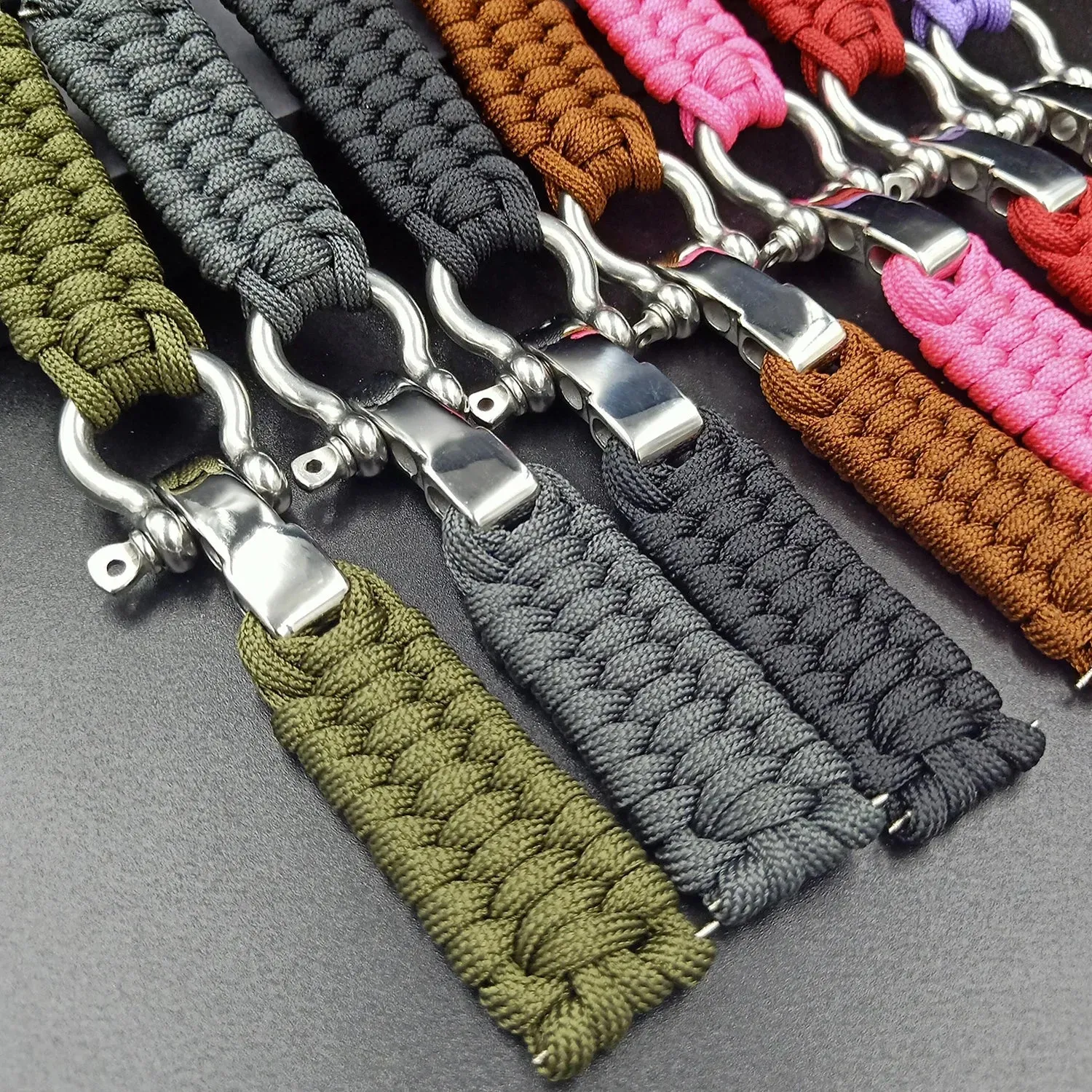 Nylon Rope Survival Paracord Watch Band for Apple Watch Series 6 5 7 SE
for 38mm 40mm 41mm 42mm 44mm 45mm