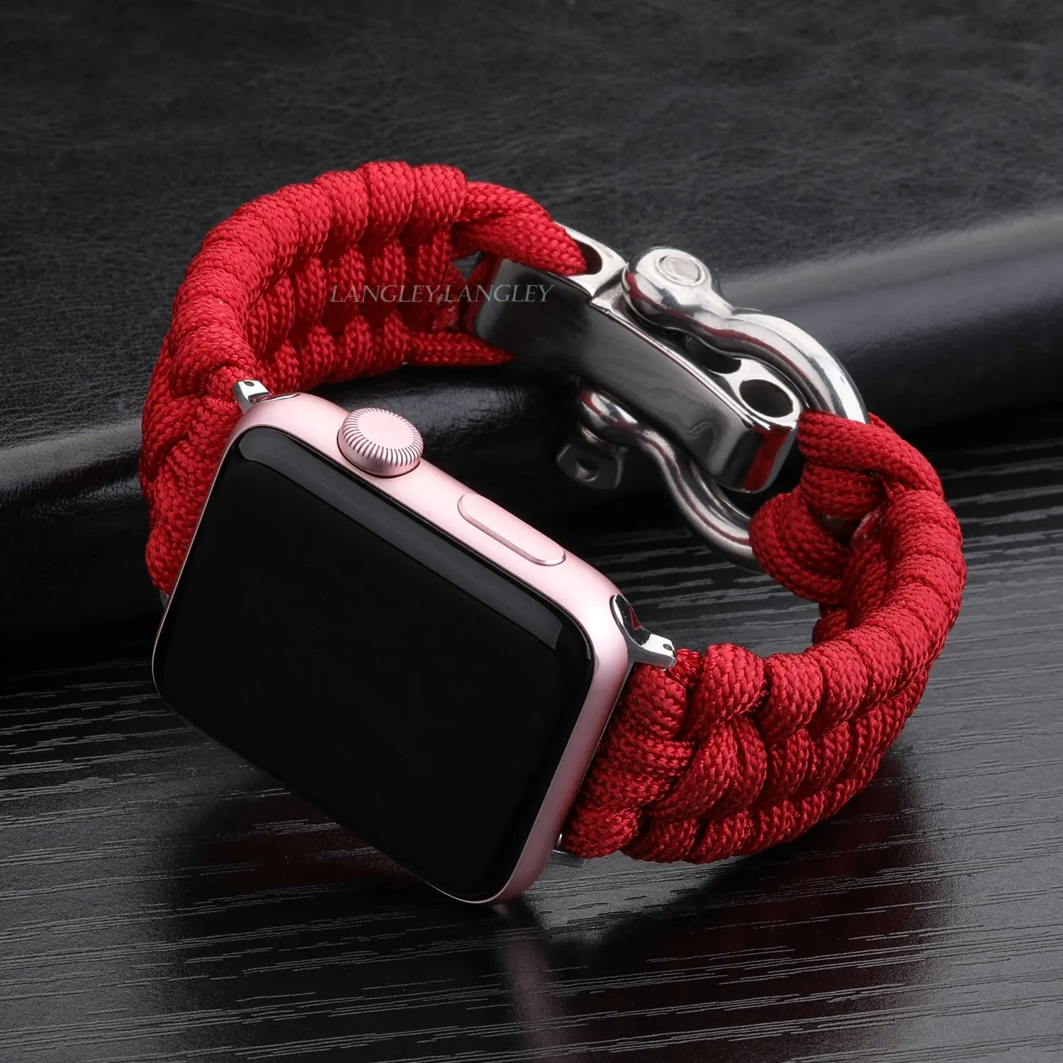 Nylon Rope Survival Paracord Watch Band for Apple Watch Series 6 5 7 SE
for 38mm 40mm 41mm 42mm 44mm 45mm