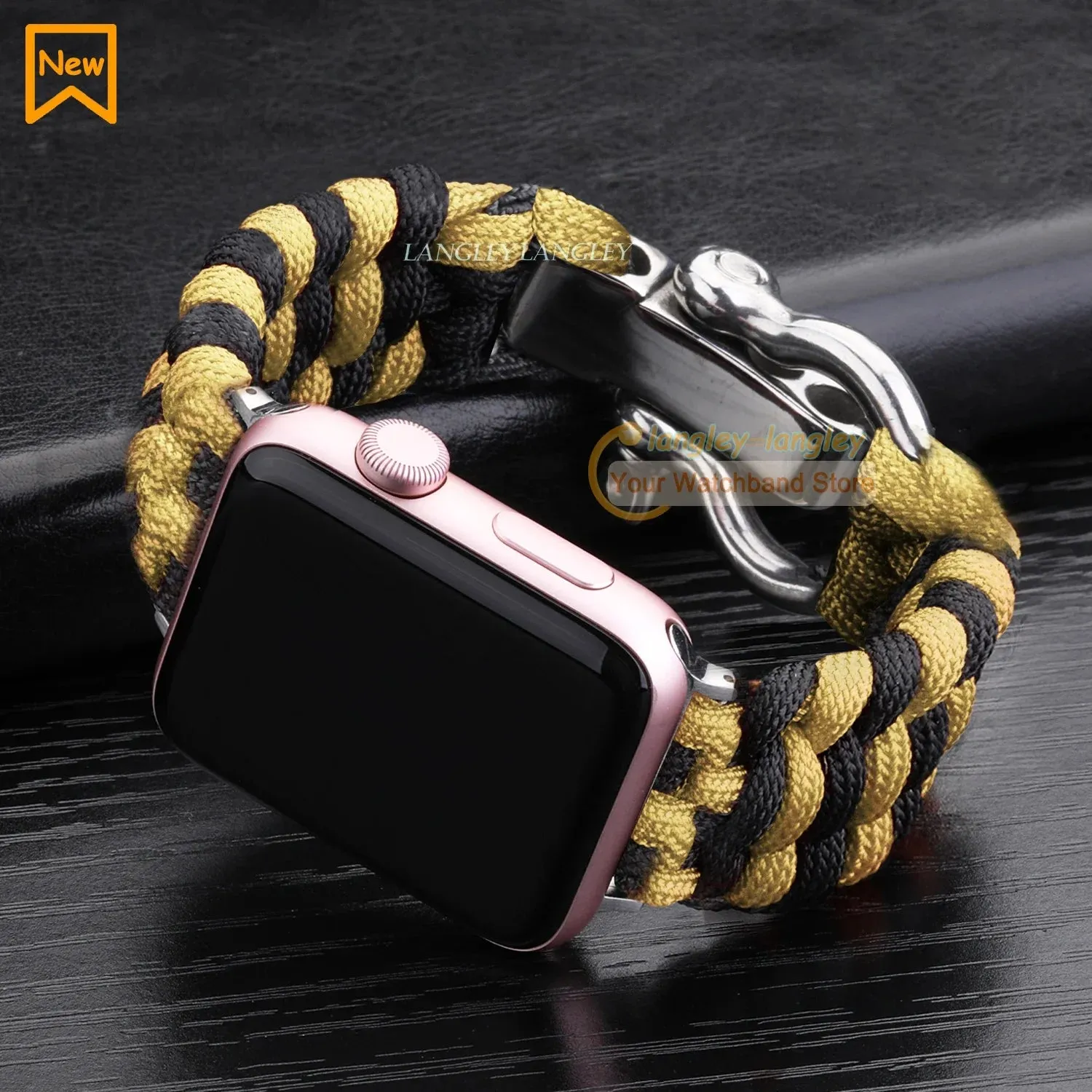 Nylon Rope Survival Paracord Watch Band for Apple Watch Series 6 5 7 SE
for 38mm 40mm 41mm 42mm 44mm 45mm