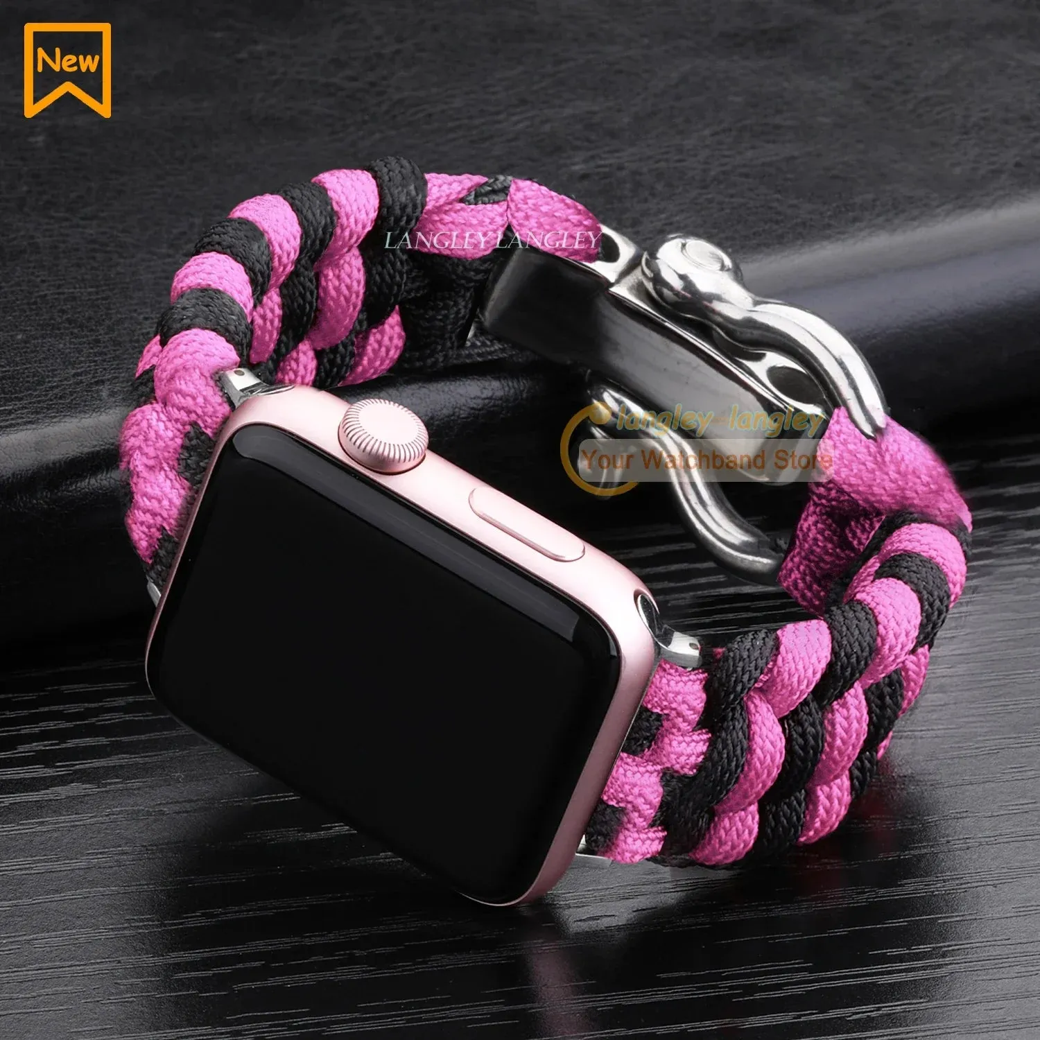 Nylon Rope Survival Paracord Watch Band for Apple Watch Series 6 5 7 SE
for 38mm 40mm 41mm 42mm 44mm 45mm