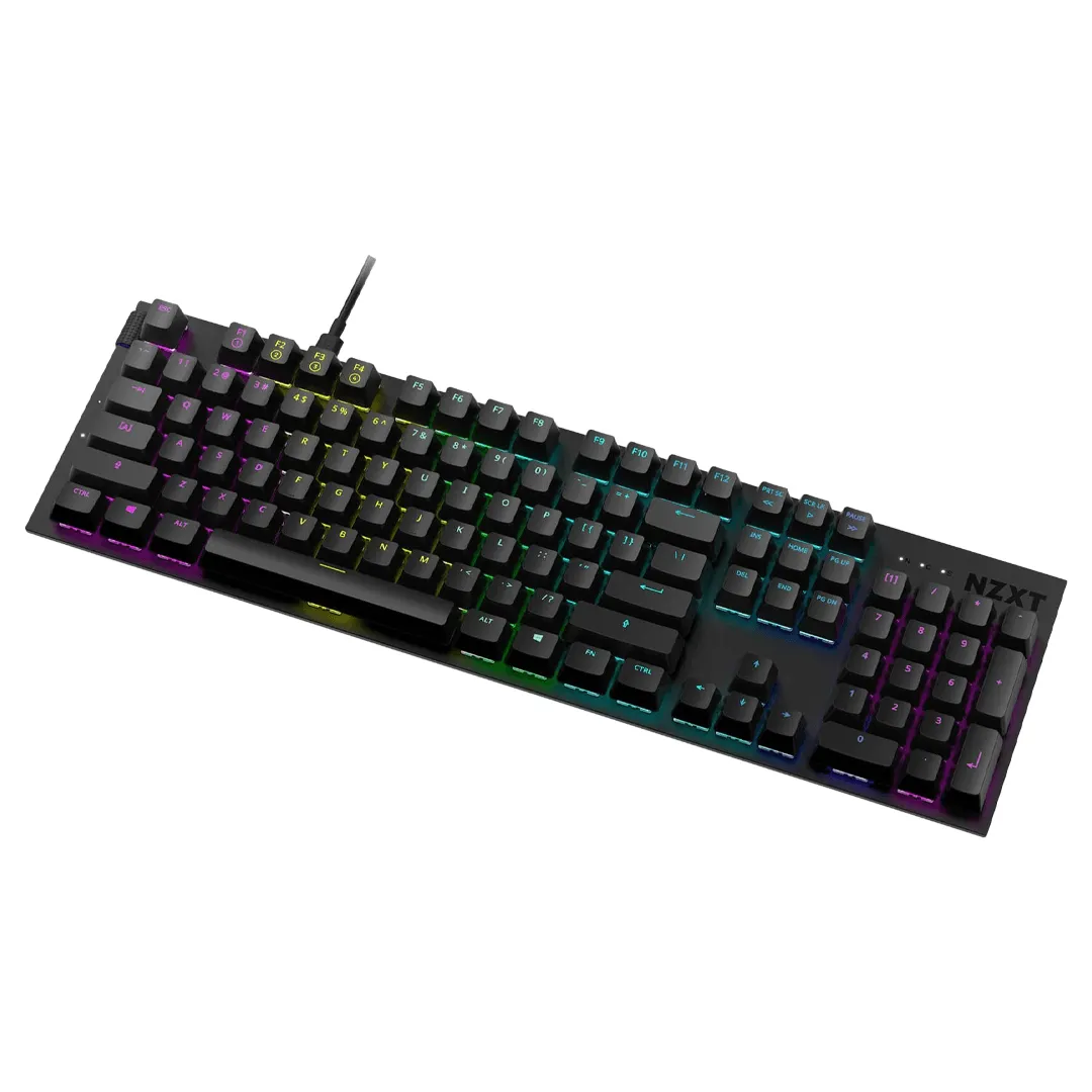 NZXT Function RGB Black Mechanical Gaming Keyboard Gateron Red Wired