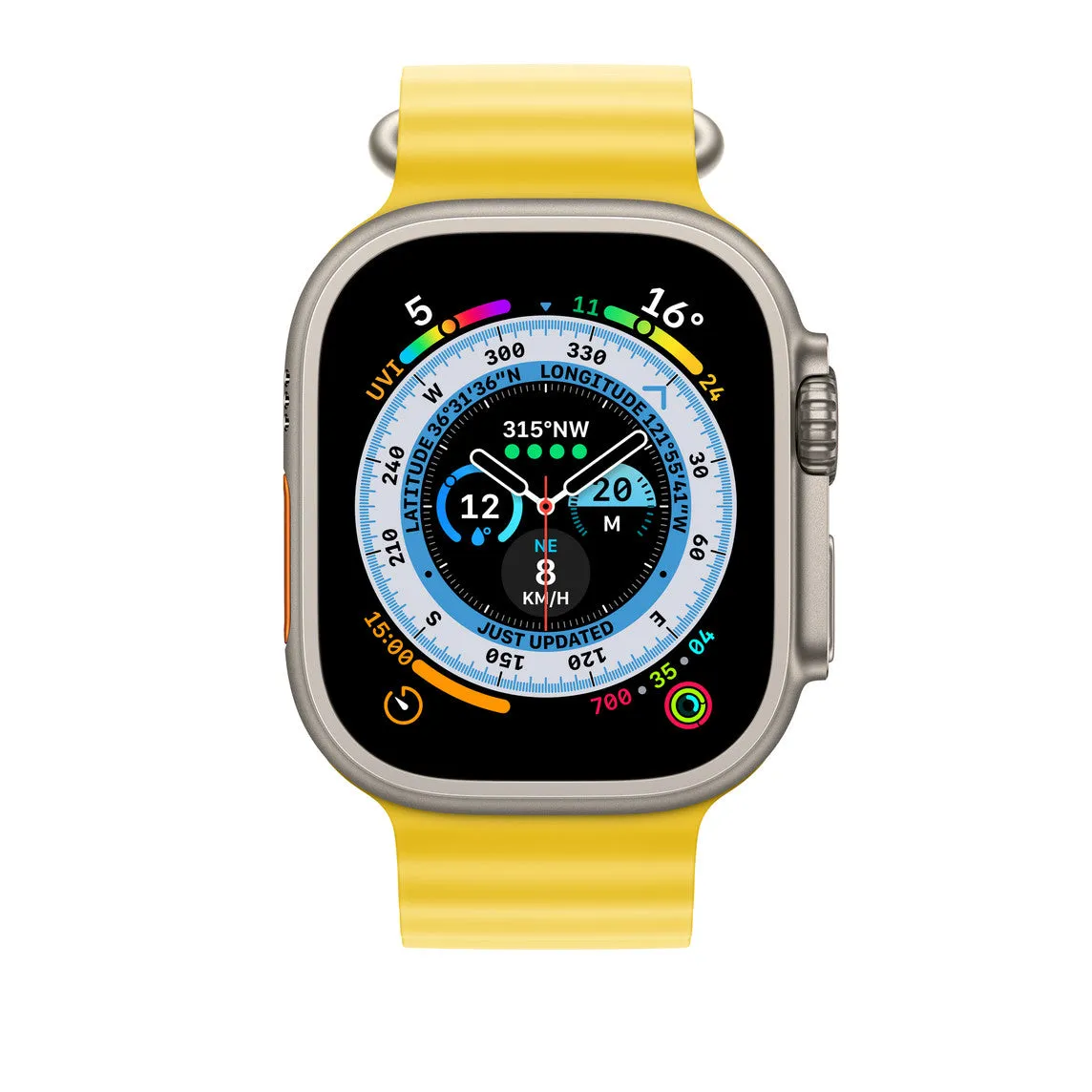 Ocean Band Compatible with Apple Watch 42MM 44MM 45MM 49MM-Yellow