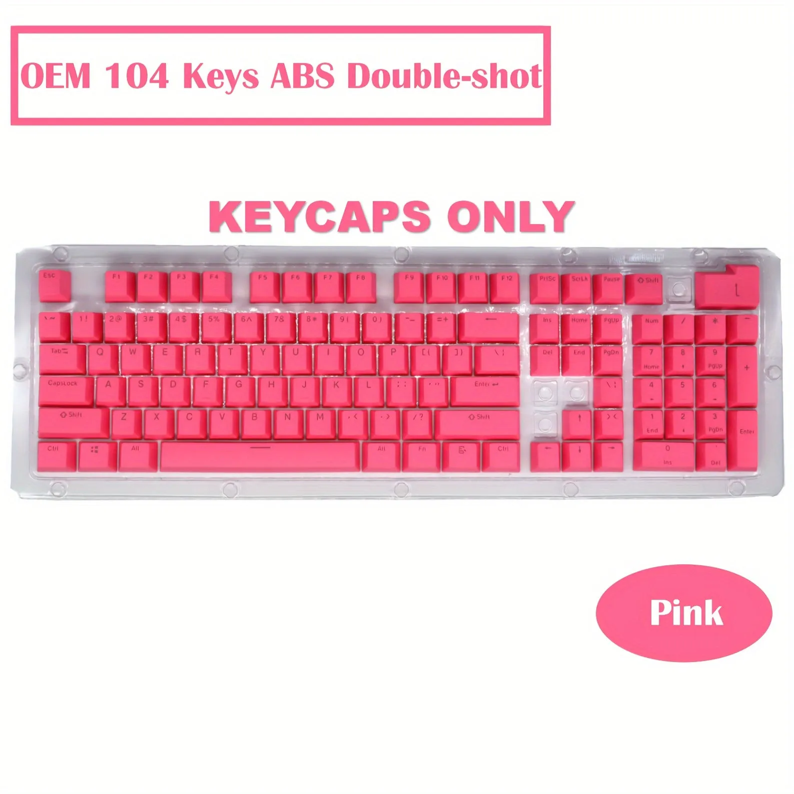 OEM Profile Double-shot ABS Keycaps Kit: Elevate Your Mechanical Keyboard Experience