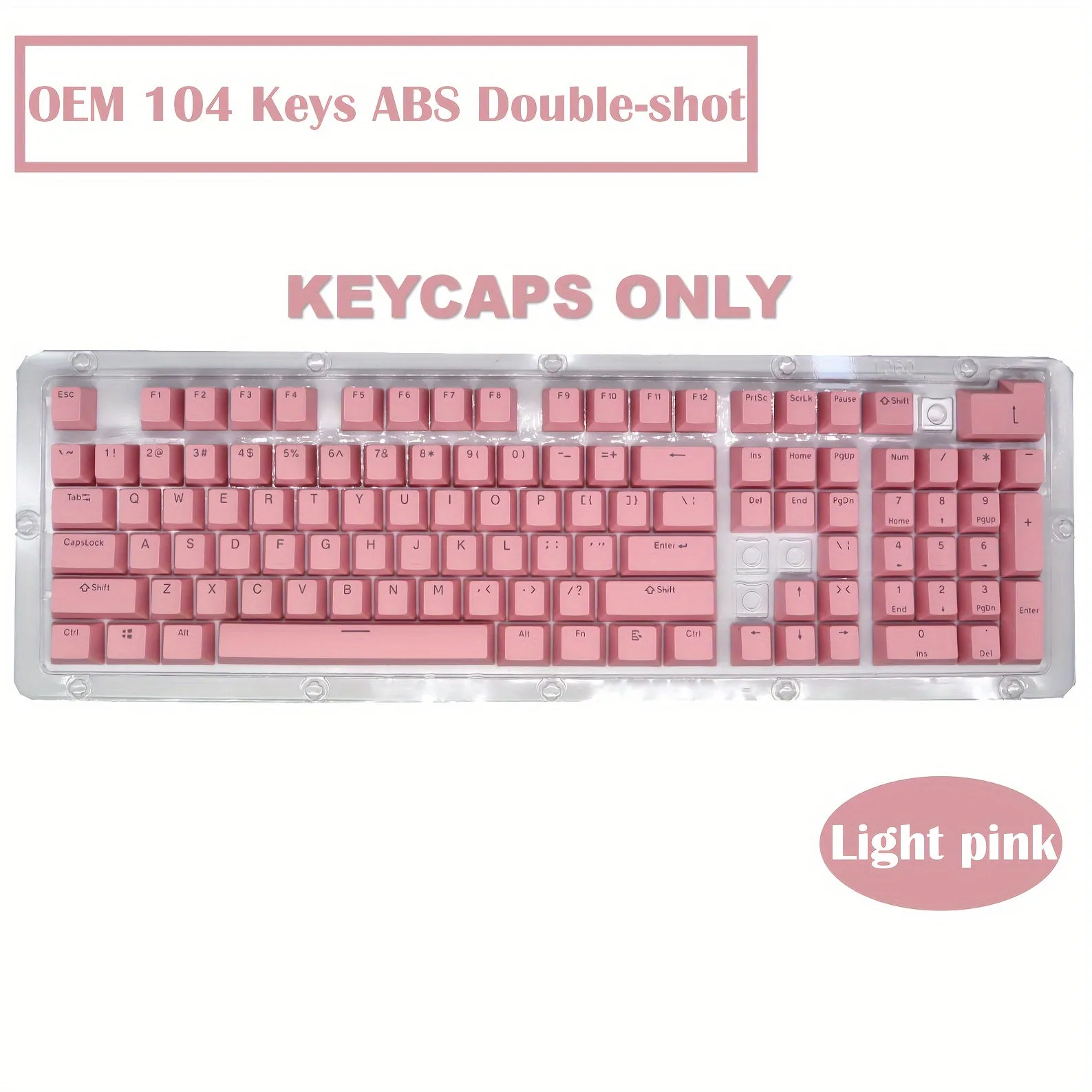 OEM Profile Double-shot ABS Keycaps Kit: Elevate Your Mechanical Keyboard Experience