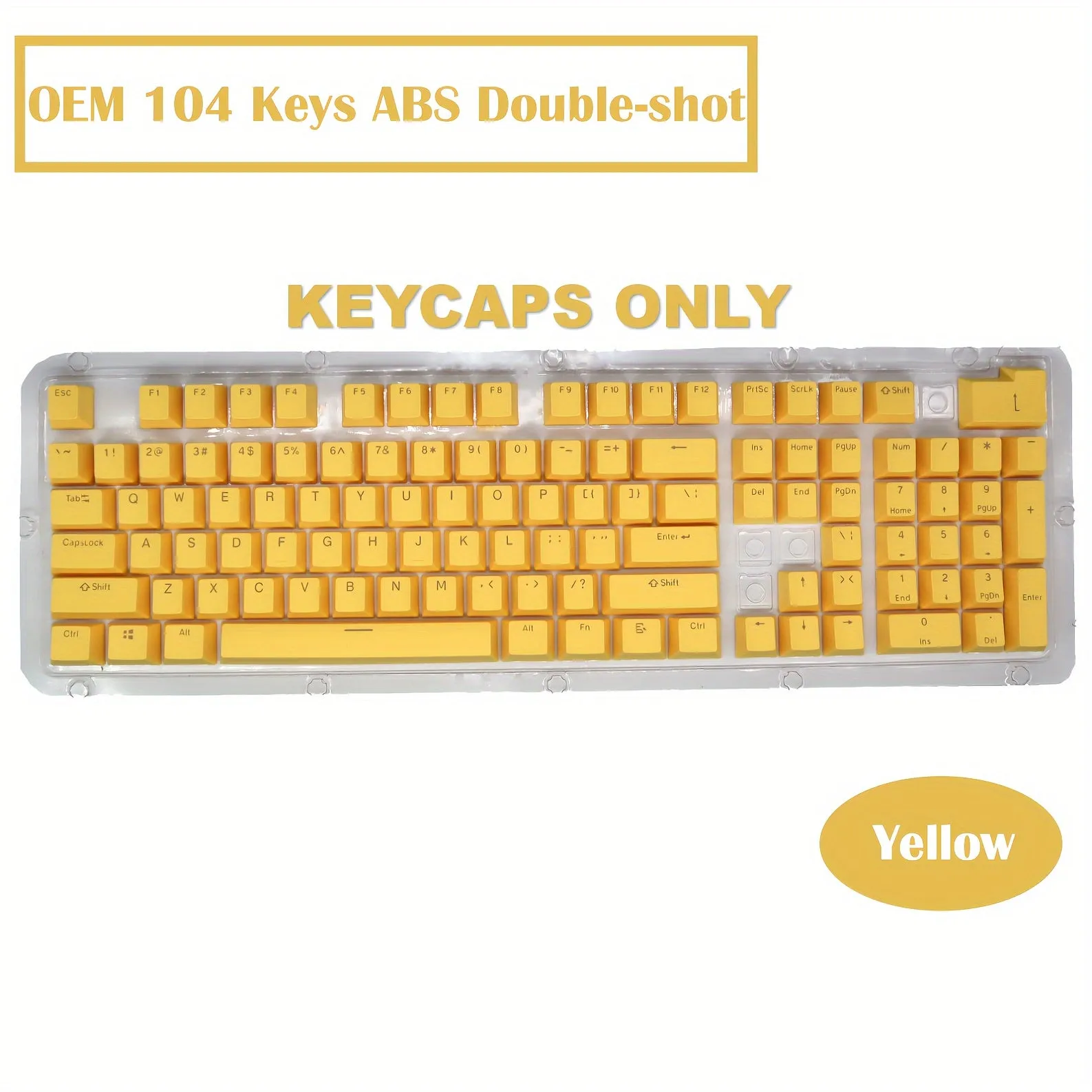 OEM Profile Double-shot ABS Keycaps Kit: Elevate Your Mechanical Keyboard Experience