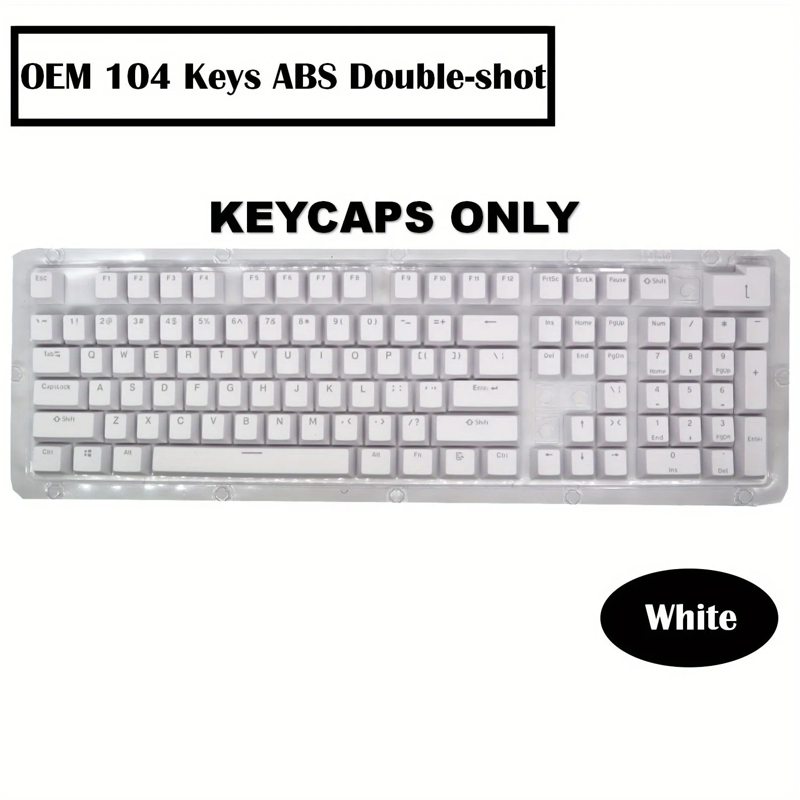 OEM Profile Double-shot ABS Keycaps Kit: Elevate Your Mechanical Keyboard Experience