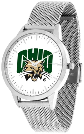 Ohio University Statement Mesh Band Unisex Watch - Silver