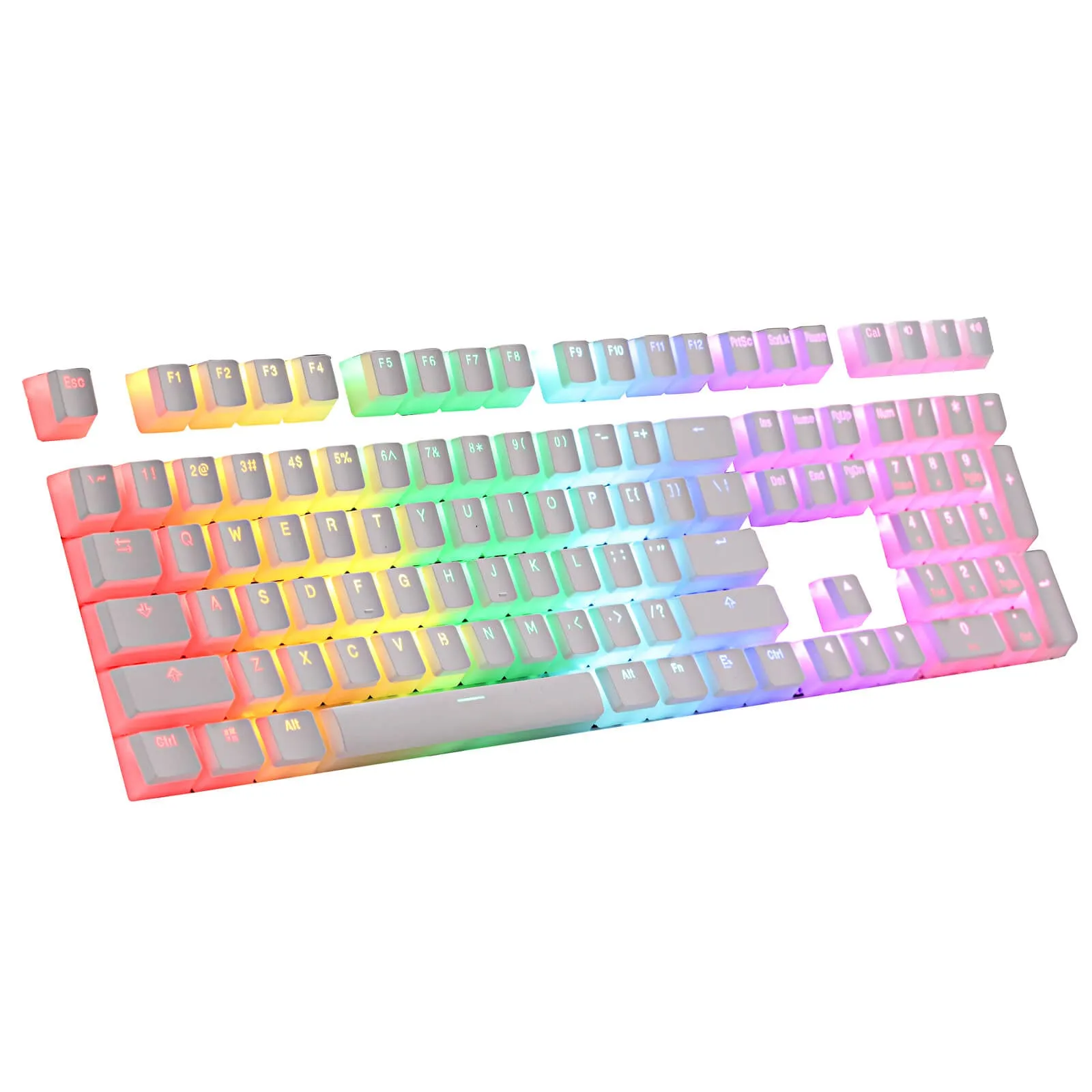 (Only Keycaps) Redragon X LTC PBT Double Shot 108 Pudding Keycaps Set (Ships to US Customers Only)