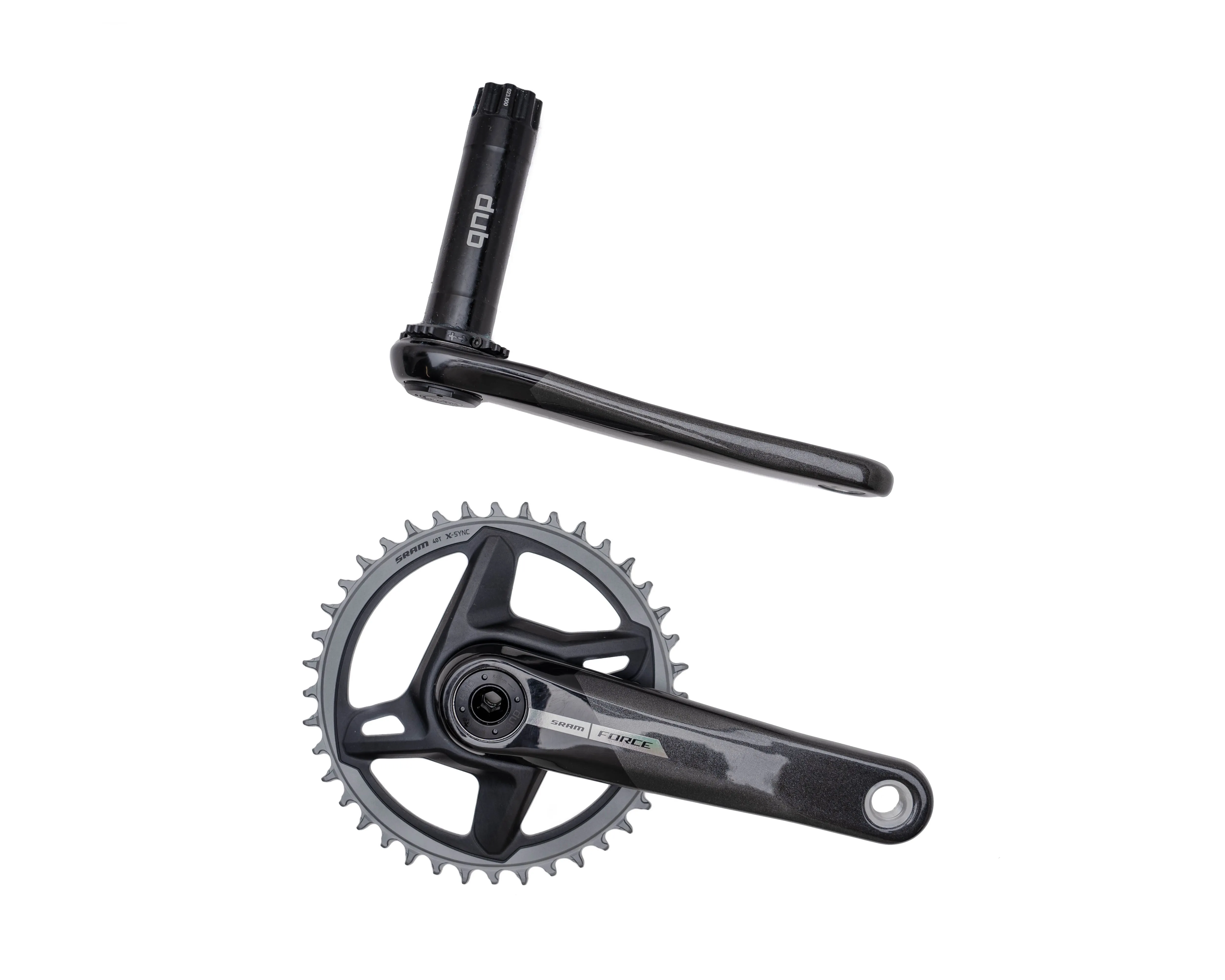 [Open Box] SRAM Force 1x AXS D2 - Unicorn [Open Box]Grey w/Laser Foil - Road Power Meter Spindle DUB 170 - 40T Direct Mount (BB not included)