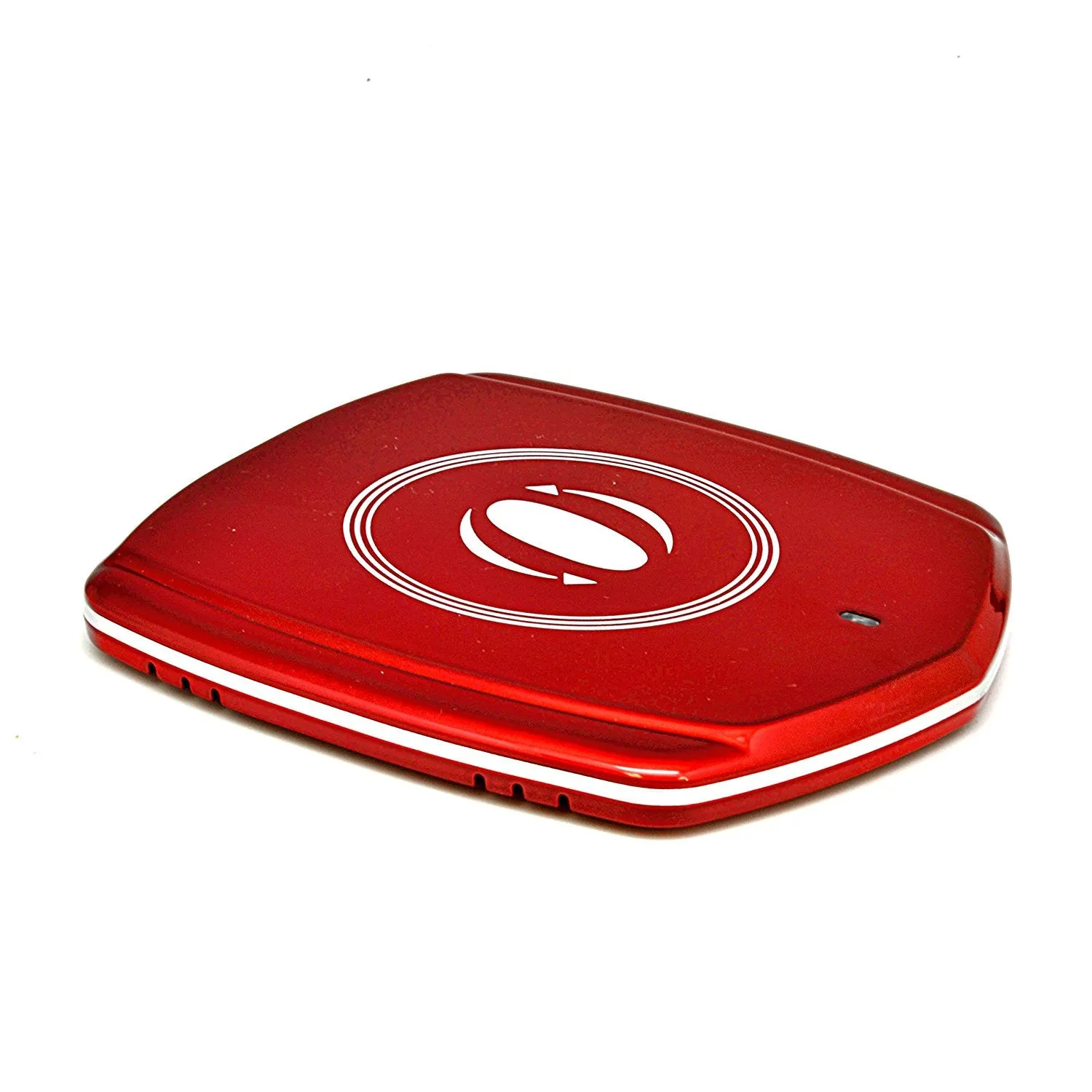 OREI Wireless Charger Charging Pad Station for Samsung S6 / S6 Edge, Nexus 4 / 5 / 6 / 7 and All Qi-Enabled Devices - Frustration-Free Packaging - RED