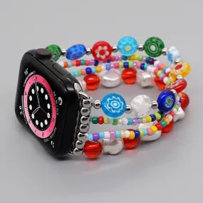 Ornate Beaded Heishi Bracelet Band For Apple Watch Multiple Styles/Colors Available