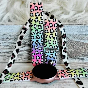 Pastel Leopard Print Silicone Band For Samsung Watch