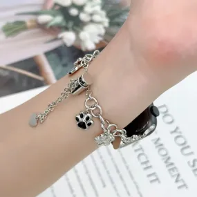 Paw & Charm Couture Steel Bracelet Band For Apple Watch