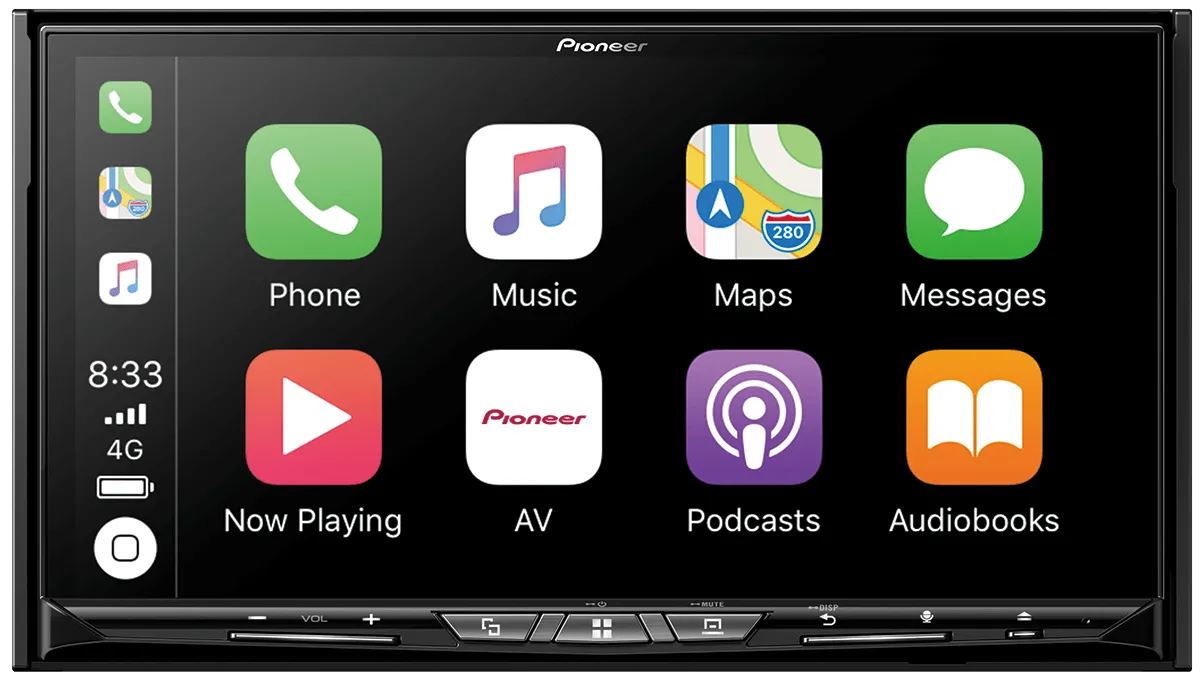 Pioneer AVH-Z9250BT Double Din DVD Receier with Apple/Android Support