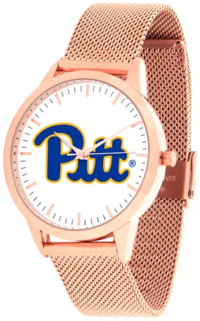 Pittsburgh Panthers Statement Mesh Band Unisex Watch - Rose