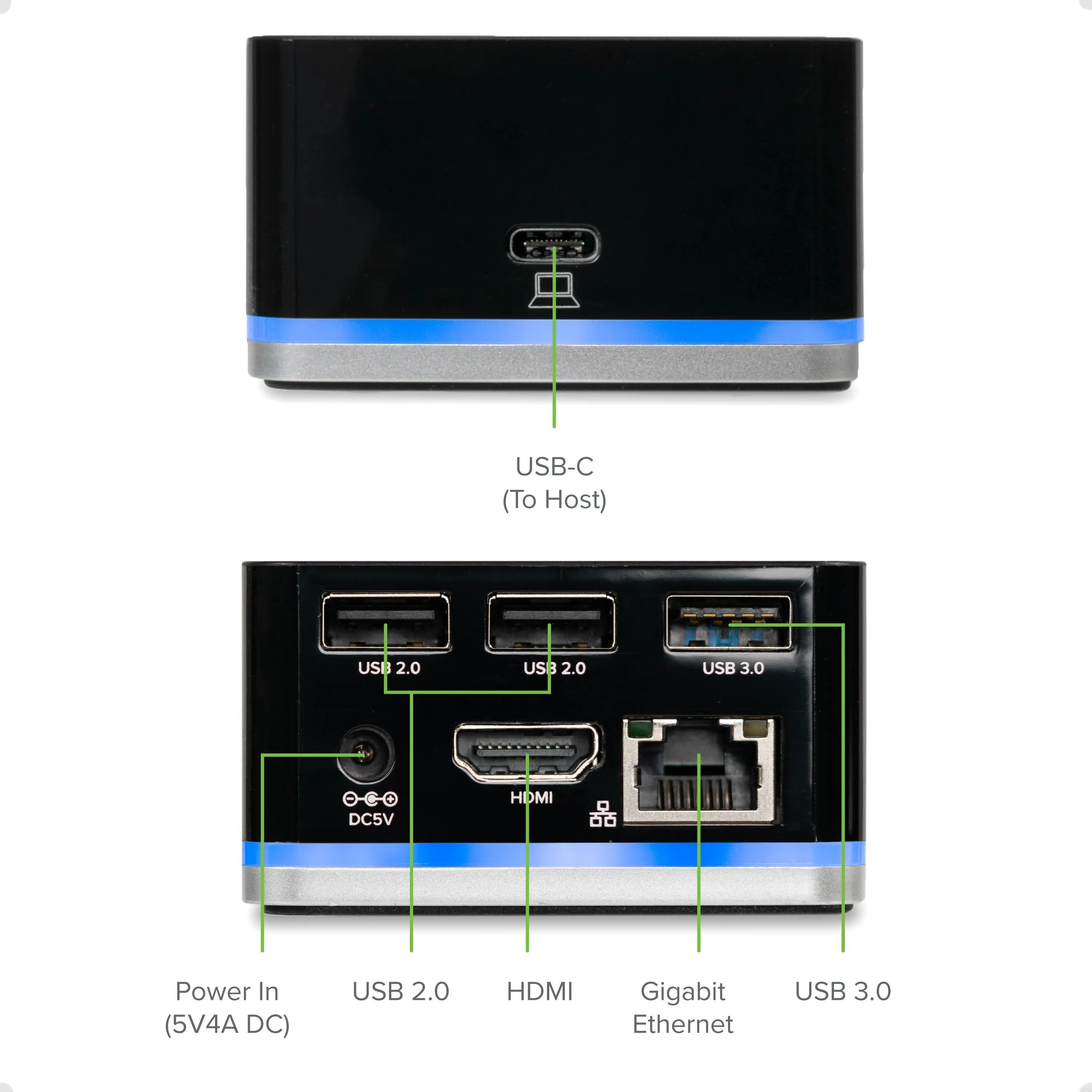 Plugable USB-C Laptop Dock for Portable Work Stations