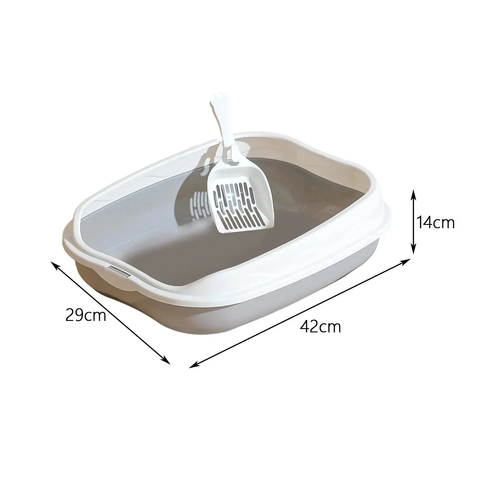 Portable Semi-Closed Cat Litter Box Bedpan Design