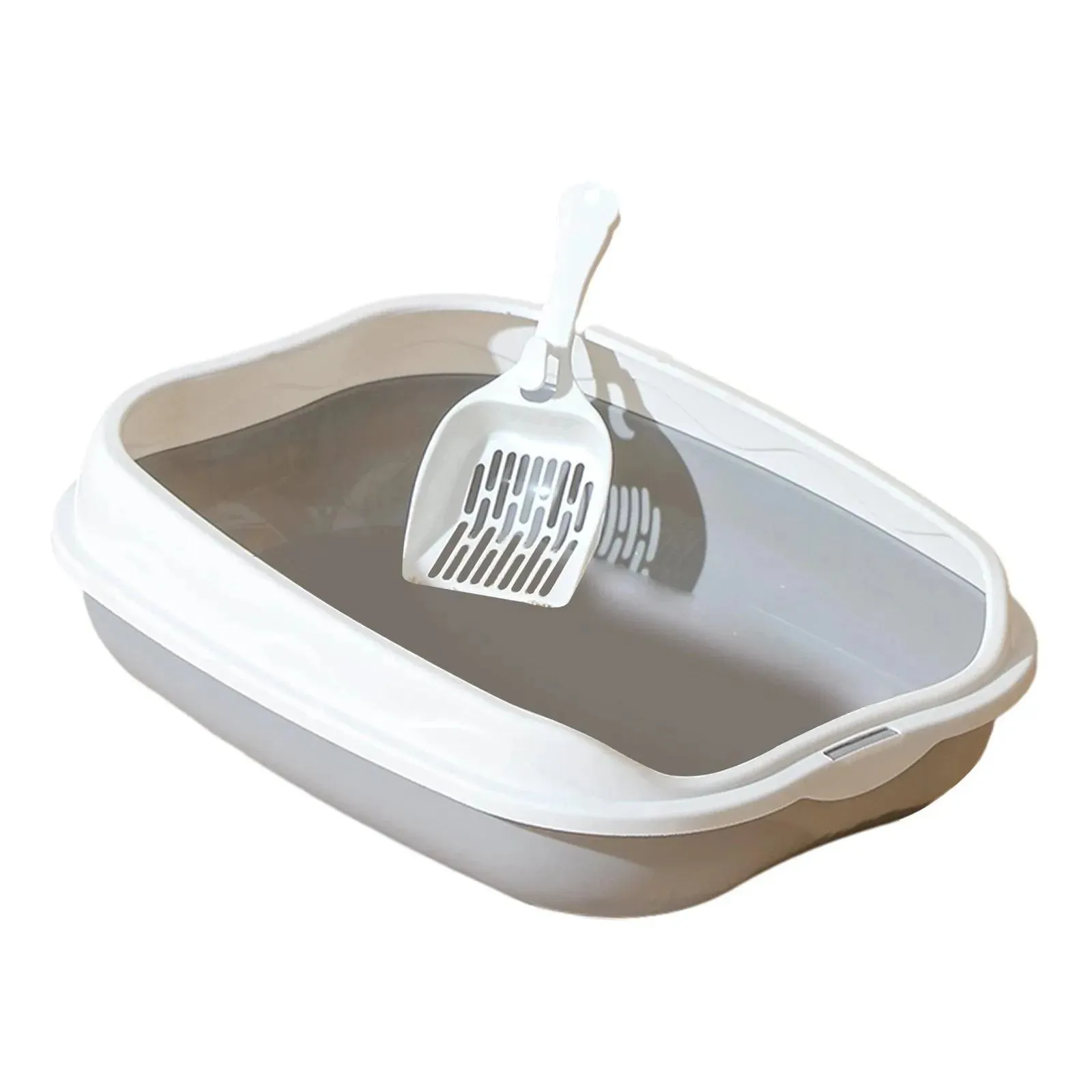 Portable Semi-Closed Cat Litter Box Bedpan Design