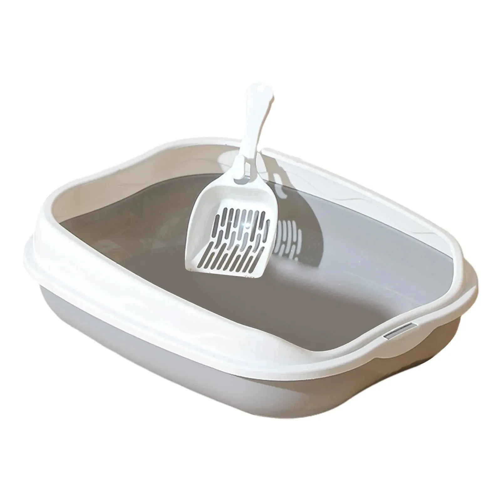 Portable Semi-Closed Cat Litter Box Bedpan Design