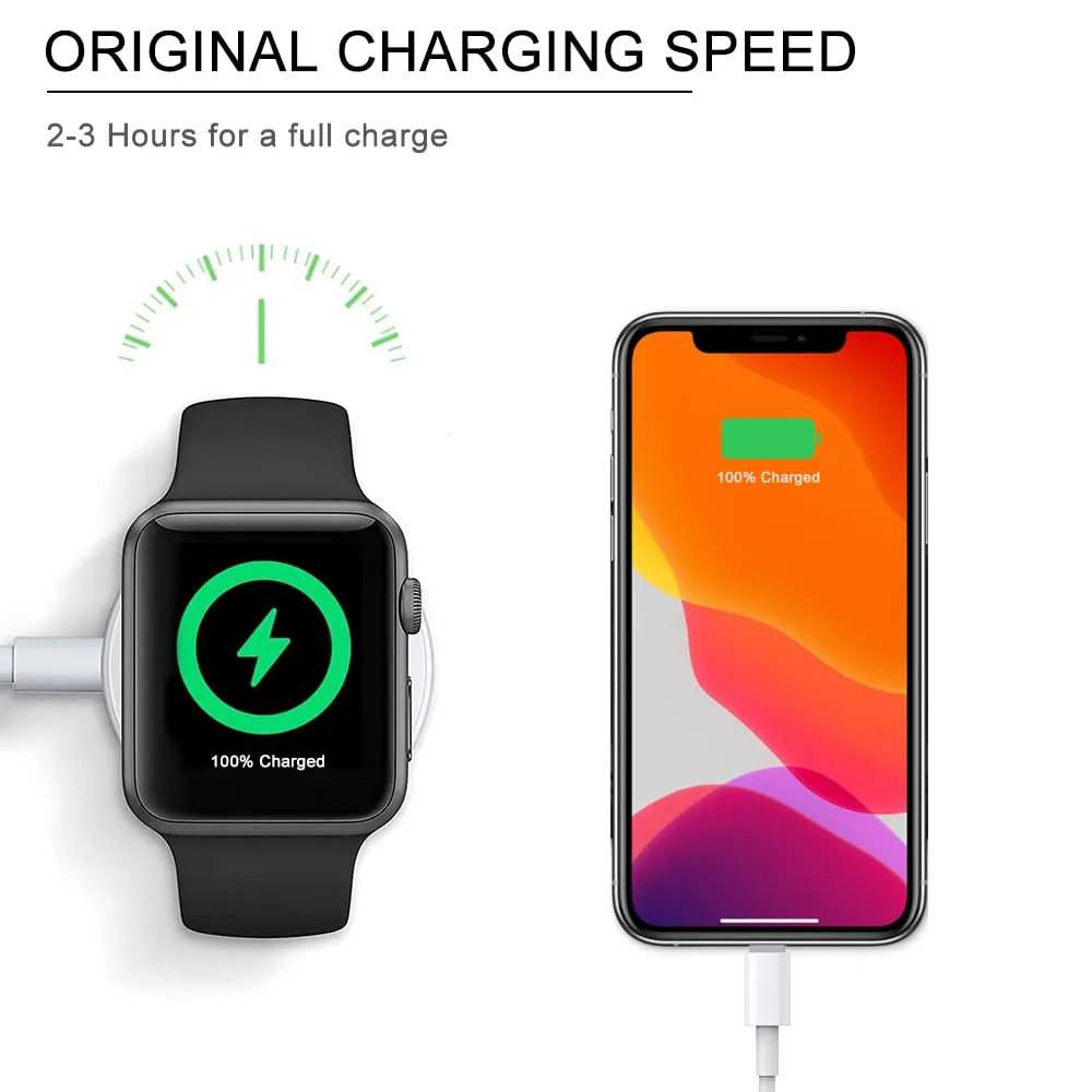 Portable Wireless Charger for Apple Watch Ultra 8 7 6 SE 5 4 Magnetic Charging Dock Station USB Charger Cable iwatch series 2 3