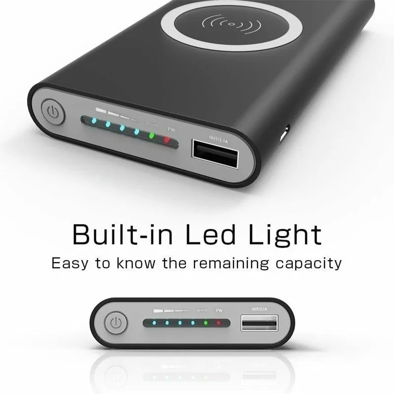 Power Bank Portable Wireless Fast Charging Portable 30000mAh Charger For iPhone Xiaomi Samsung