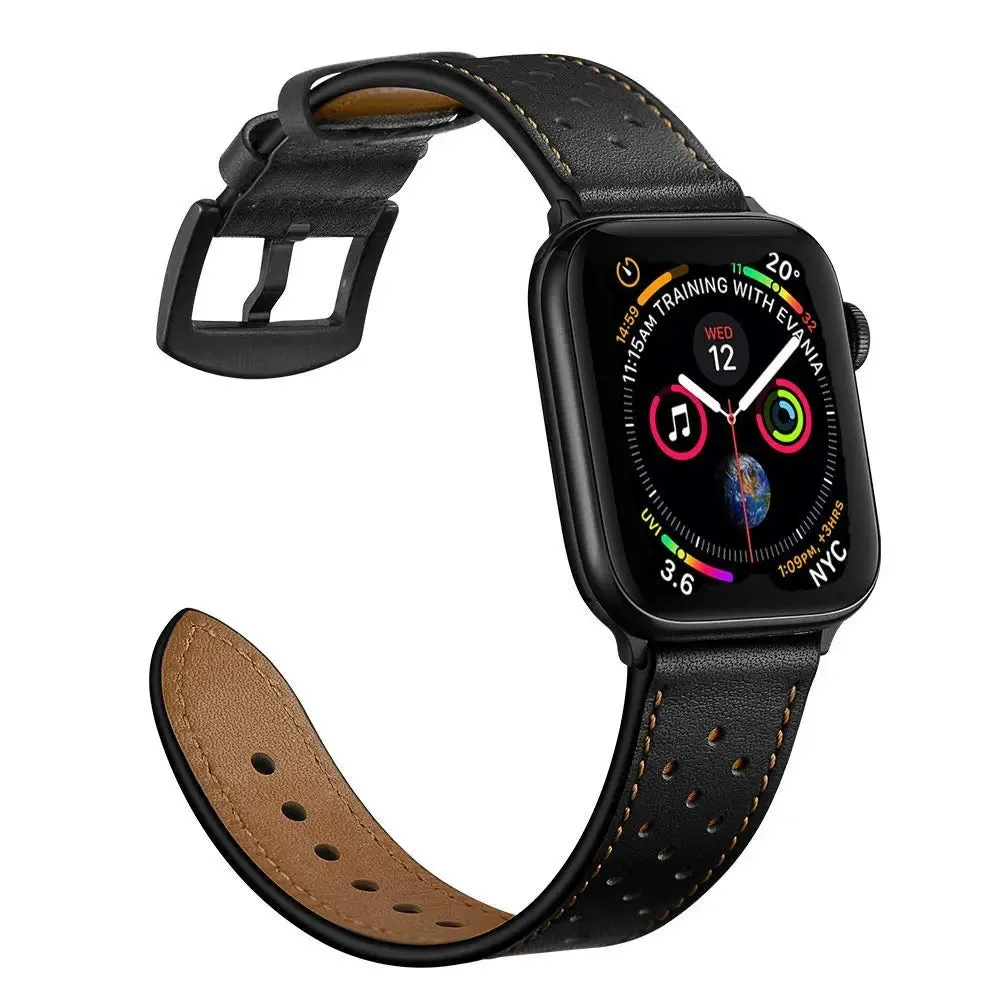 Prestige Leather Band For Apple Watch Multiple Colors Available