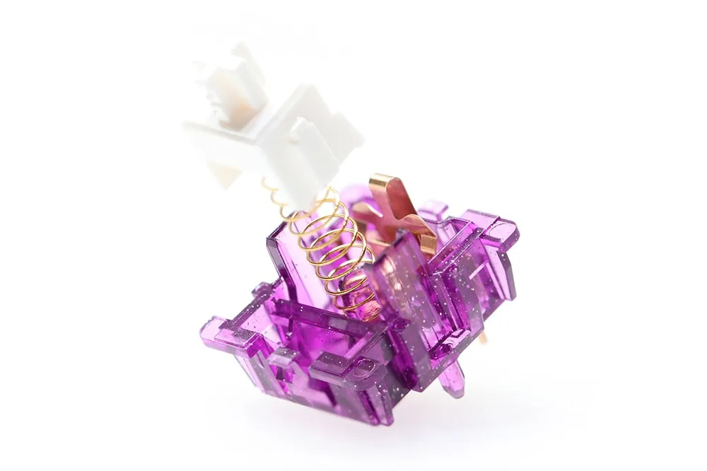 Prevail Nebula V2 Purple Switch Linear 62g 5pin SMD RGB MX stem switch for mechanical keyboard Nylon LY 60M Long Spring