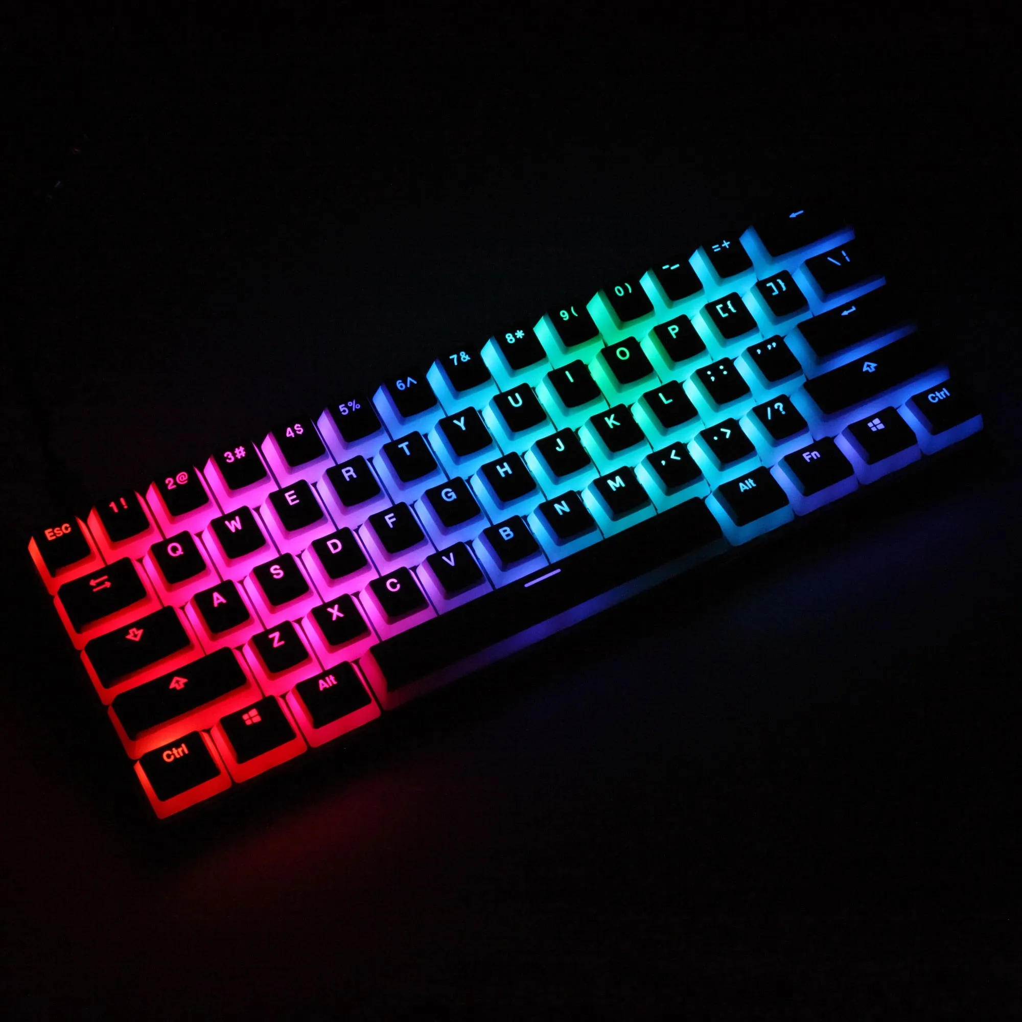 pudding V2 pbt doubleshot keycap oem backlit mechanical keyboard white gh60 poker 87 tkl 104 108 ansi iso xd64 xd68 xd84 bm60