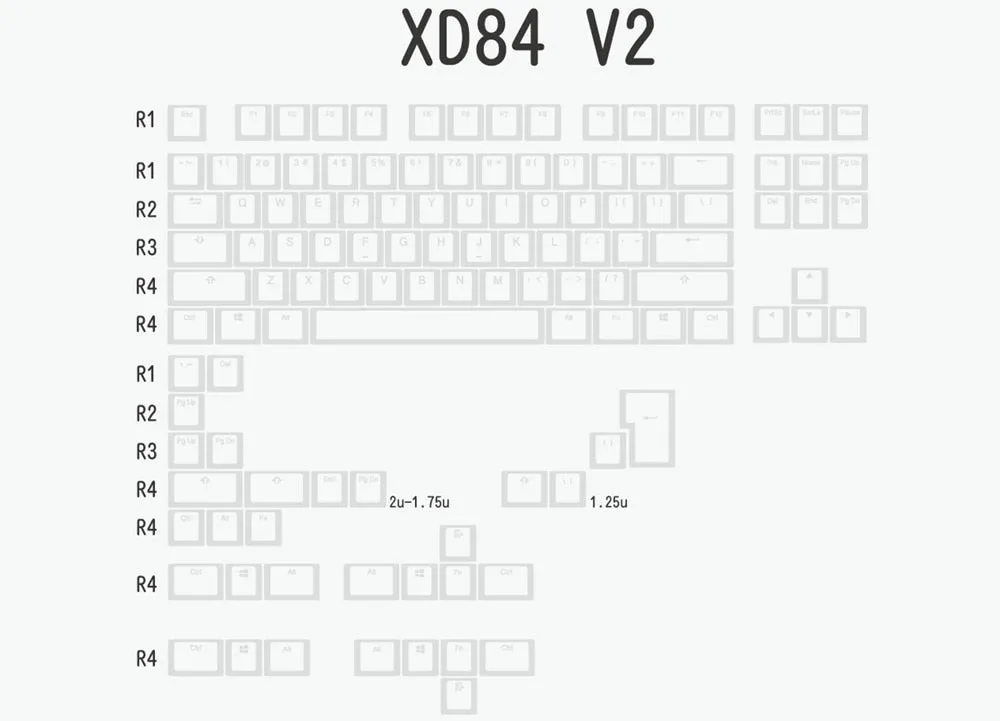 pudding V2 pbt doubleshot keycap oem backlit mechanical keyboard white gh60 poker 87 tkl 104 108 ansi iso xd64 xd68 xd84 bm60