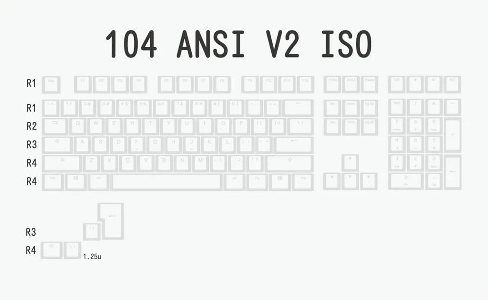 pudding V2 pbt doubleshot keycap oem backlit mechanical keyboard white gh60 poker 87 tkl 104 108 ansi iso xd64 xd68 xd84 bm60