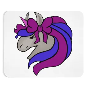 Purple Blue Unicorn Head Mouse Pad (EU)