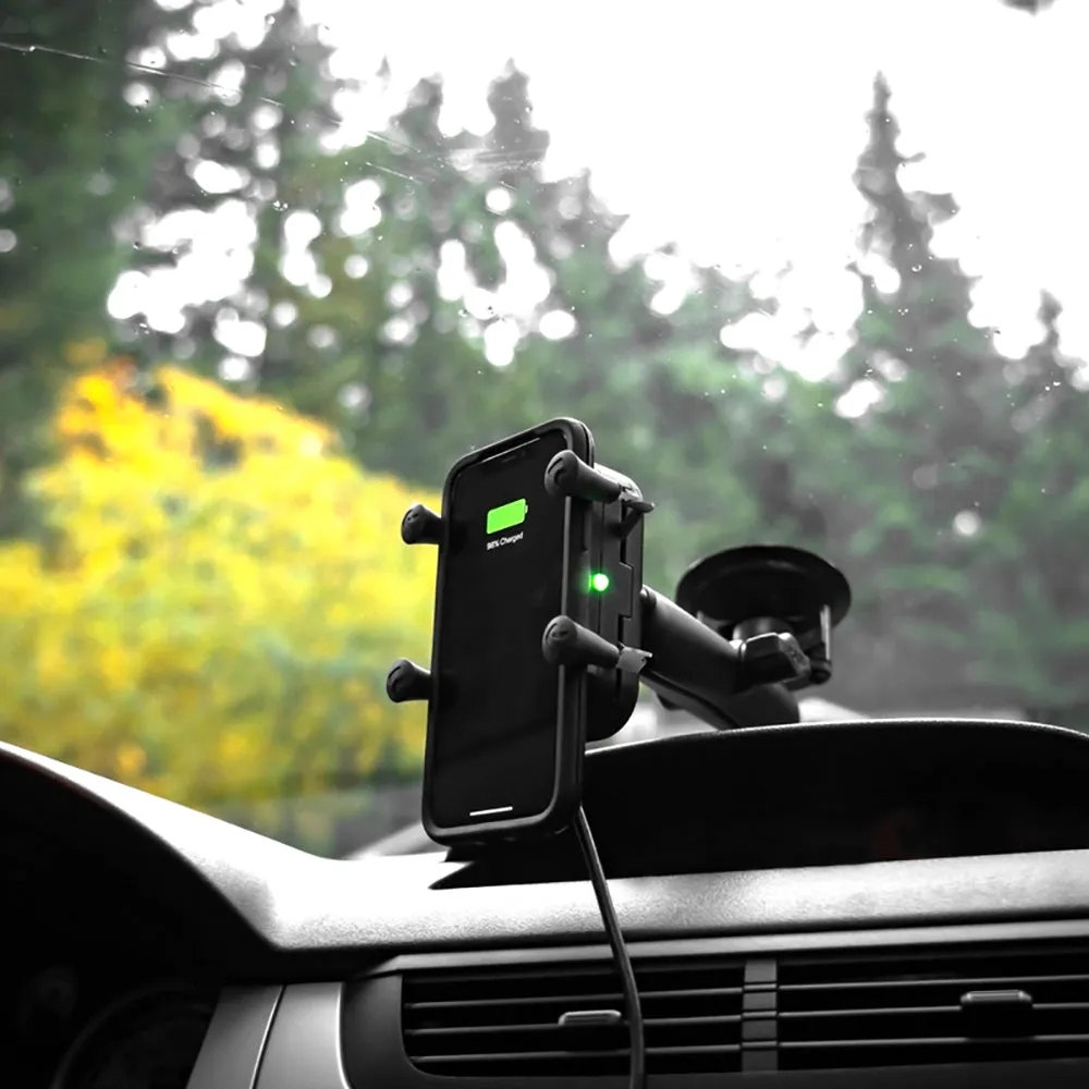 RAM Mount Tough-Charge Waterproof Wireless Charging Suction Cup Mount [RAM-B-166-UN12W]