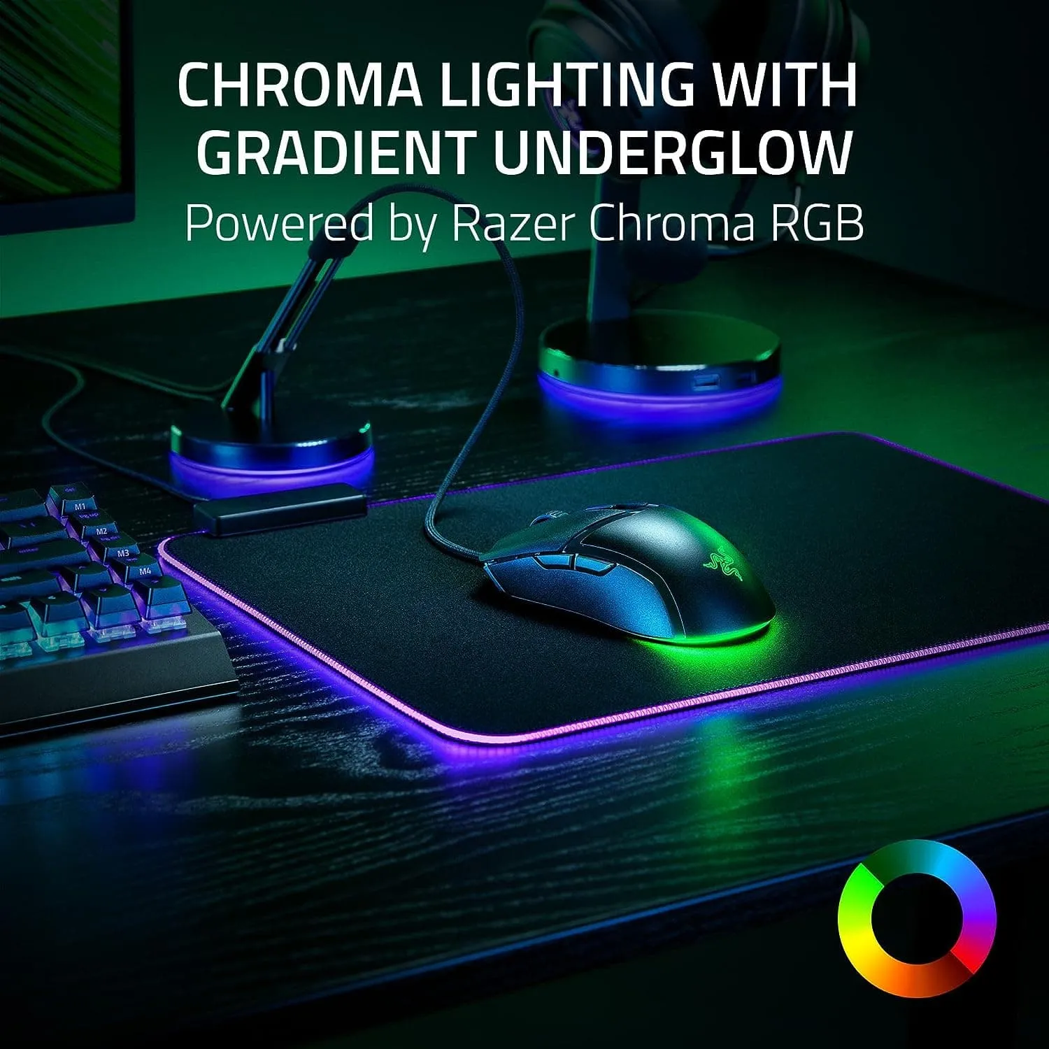 Razer Cobra Lightweight Wired Gaming Mouse, 57g, Chroma RGB Lighting, Optical Mouse Switches Gen-3, Precise Sensor Adjustments - Black