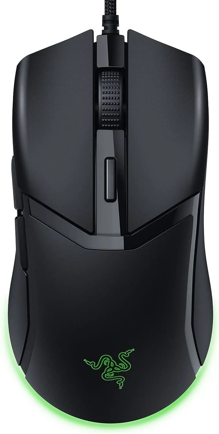 Razer Cobra Lightweight Wired Gaming Mouse, 57g, Chroma RGB Lighting, Optical Mouse Switches Gen-3, Precise Sensor Adjustments - Black