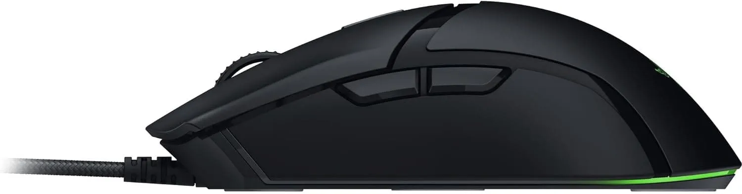 Razer Cobra Lightweight Wired Gaming Mouse, 57g, Chroma RGB Lighting, Optical Mouse Switches Gen-3, Precise Sensor Adjustments - Black