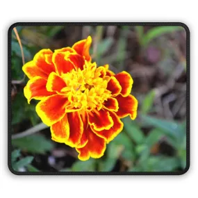 Red and Yellow Flower Gaming Mouse Pad