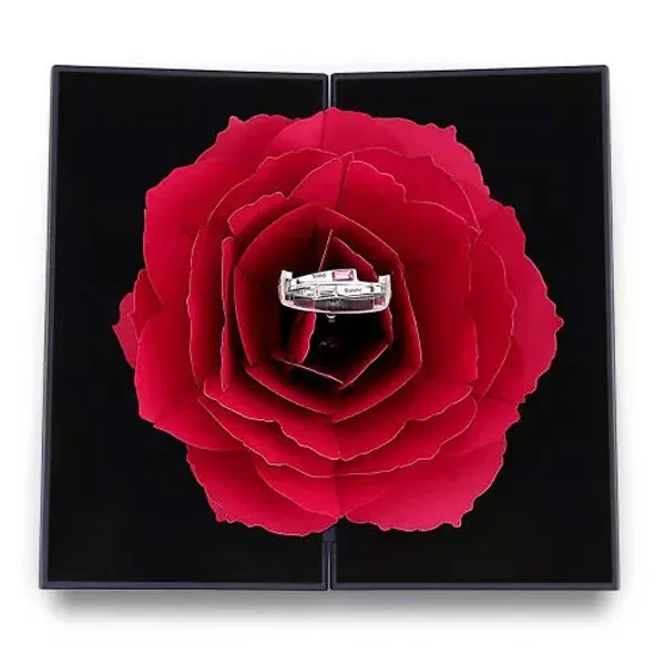 Red Rose Ring Box